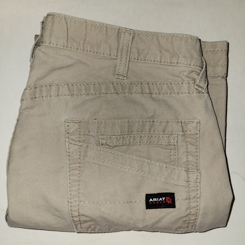 Ariat FR Relaxed Boot M4 Cat 2 Khaki Work Pants Men Size 36x31